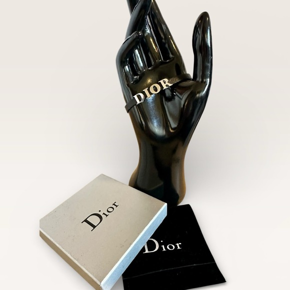 Dior Jewelry - Dior Black Leather Wrap Bracelet